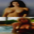 Middle weight naked woman